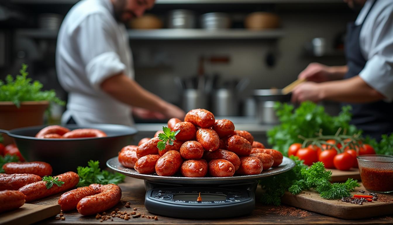 découvrez le défi passionnant des chefs cuisiniers : combien de merguez peut-on obtenir dans un kilo ? plongez dans l'univers gourmand des saucisses épicées et apprenez tout sur leur préparation et leur cuisson. une exploration savoureuse au cœur des cuisines.