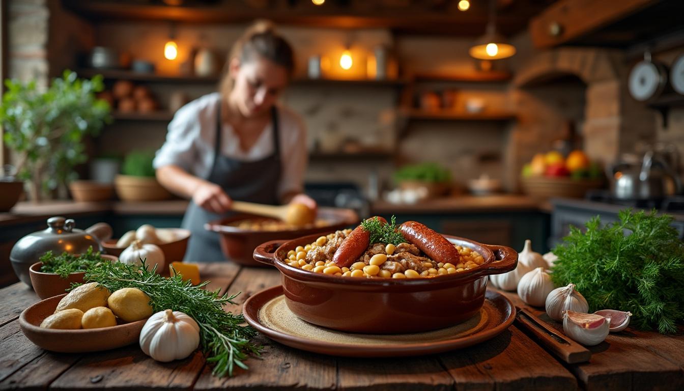 découvrez les secrets d'un cassoulet de castelnaudary authentique avec notre guide complet. apprenez à préparer ce plat traditionnel, de la sélection des ingrédients à la cuisson parfaite, pour régaler vos convives et savourer la gastronomie du sud-ouest à la maison.