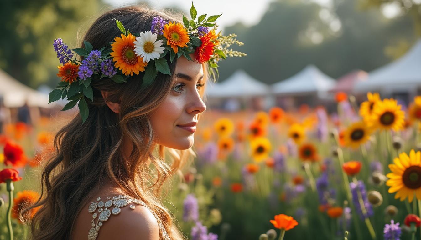 découvrez les tendances 2025 des couronnes de fleurs bohème pour un style unique et naturel, parfait pour toutes vos occasions estivales et bohèmes.