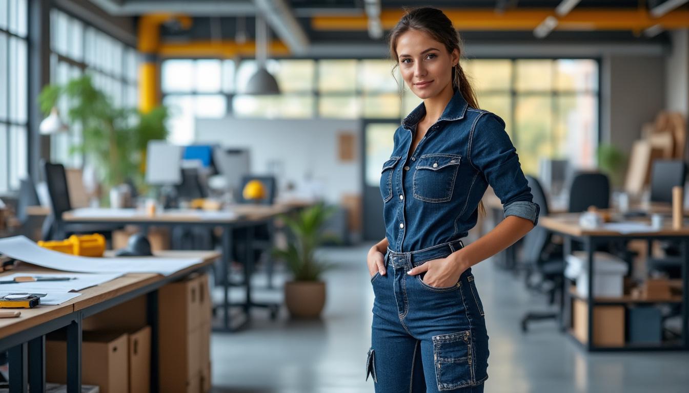 découvrez pourquoi le jean de travail pour femme est un choix pratique et stylé, adapté à toutes les professions pour un confort et une durabilité optimaux.
