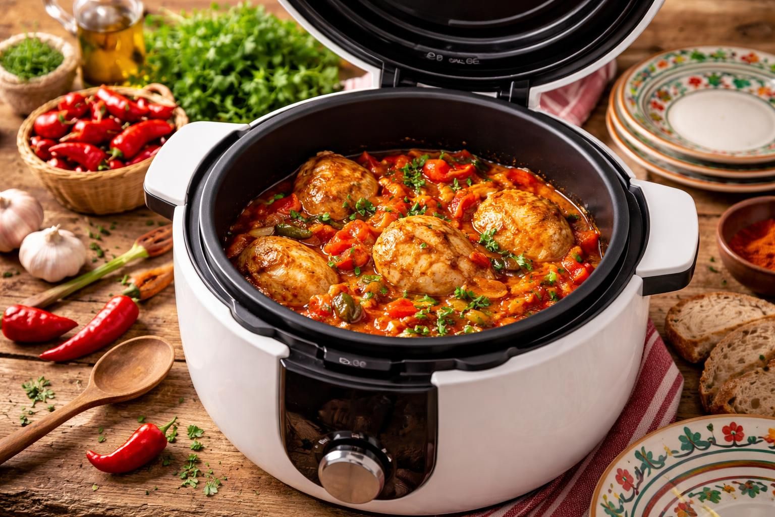 découvrez la recette facile et rapide du poulet basquaise au cookeo, parfaite pour un repas savoureux qui régalera toute la famille.