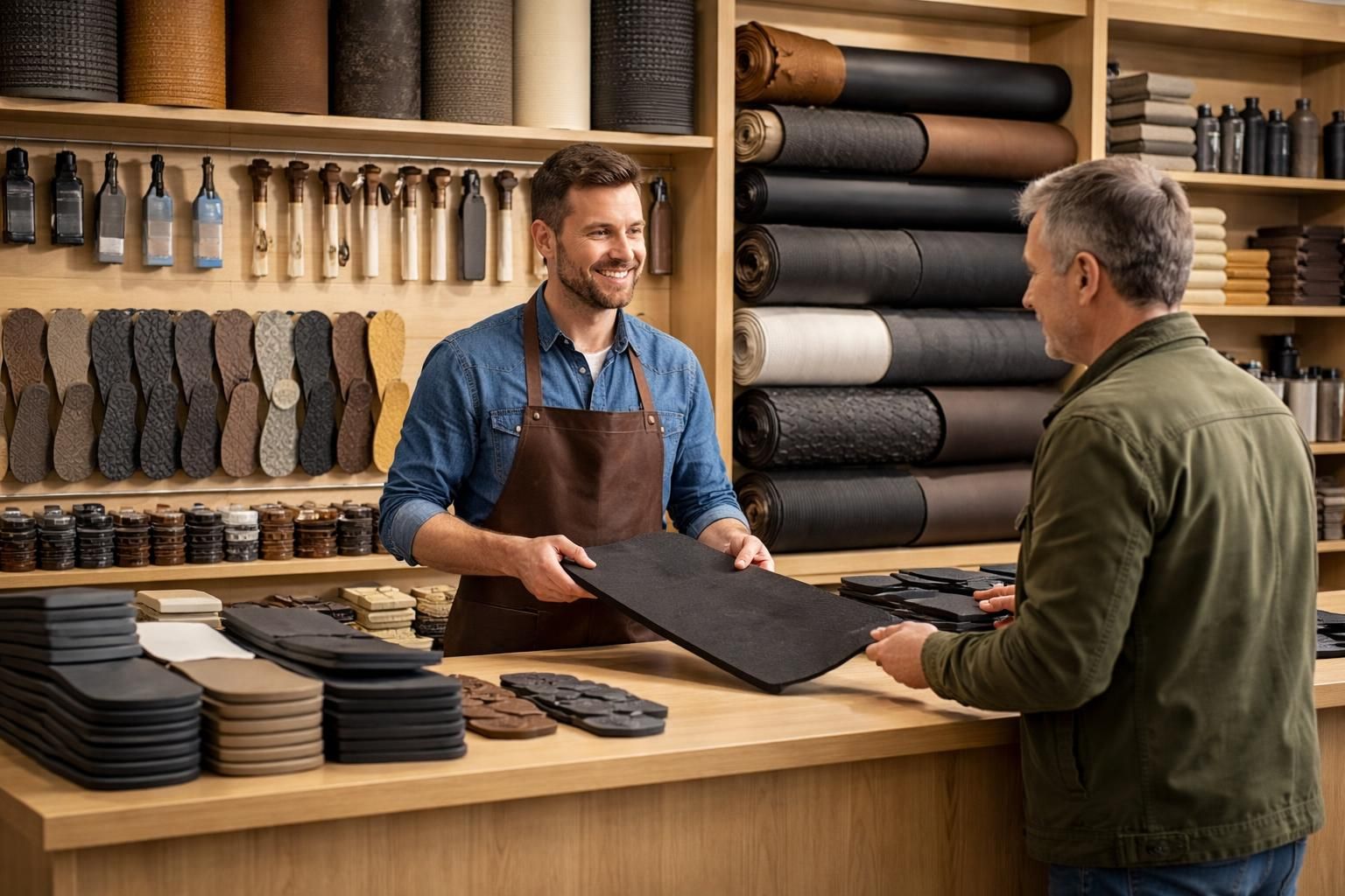découvrez où acheter du caoutchouc de qualité pour semelle de chaussure, alliant durabilité et confort, adapté à tous vos besoins de réparation ou création.
