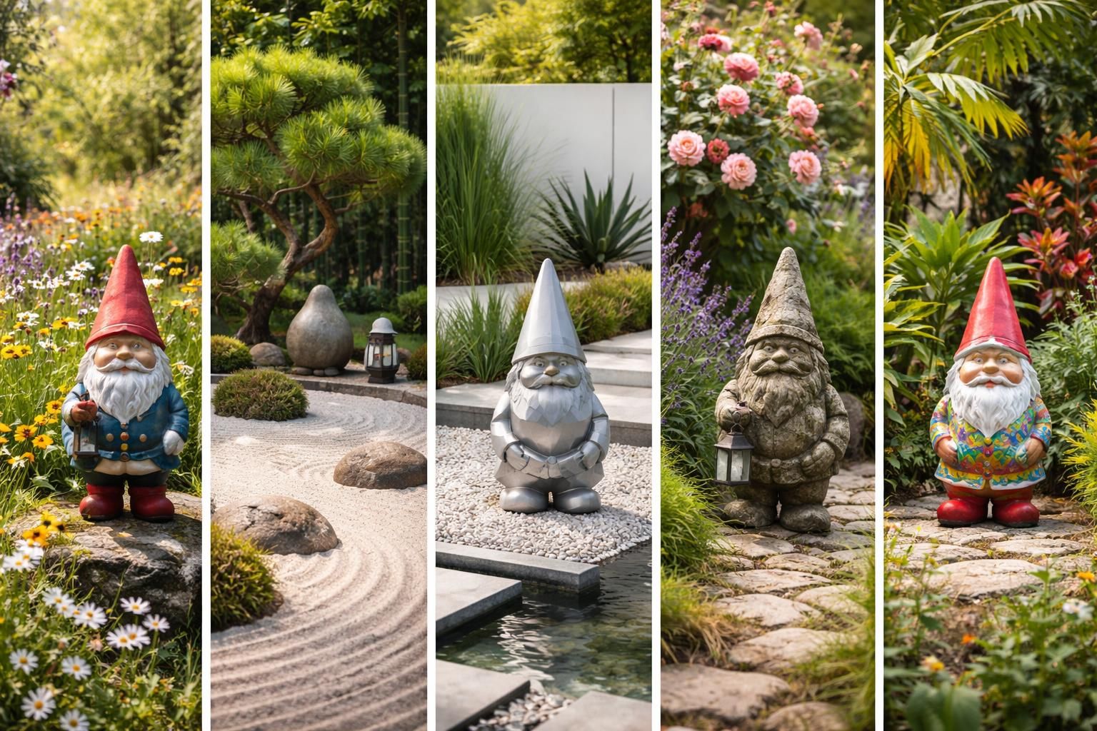 Les différents styles d&rsquo;hommage au nain de jardin pour chaque type de jardin